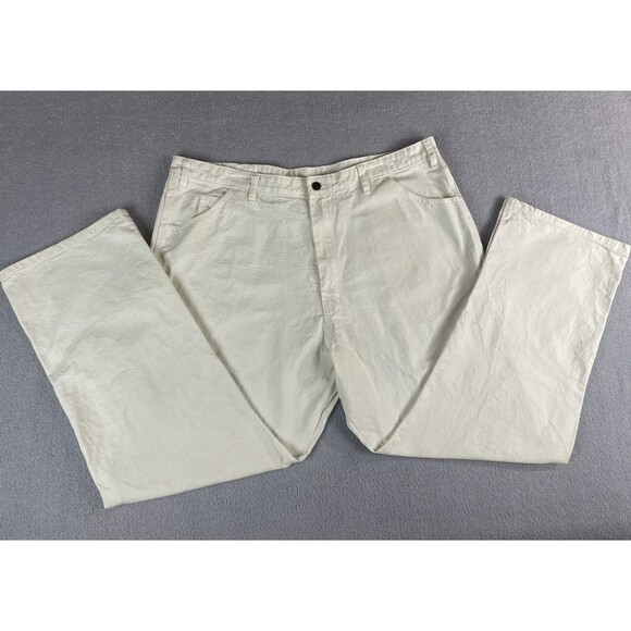 Dickies Classic Y2K Painters Pants Men’s Size 44x32 White Straight Leg Pockets - Picture 2 of 16